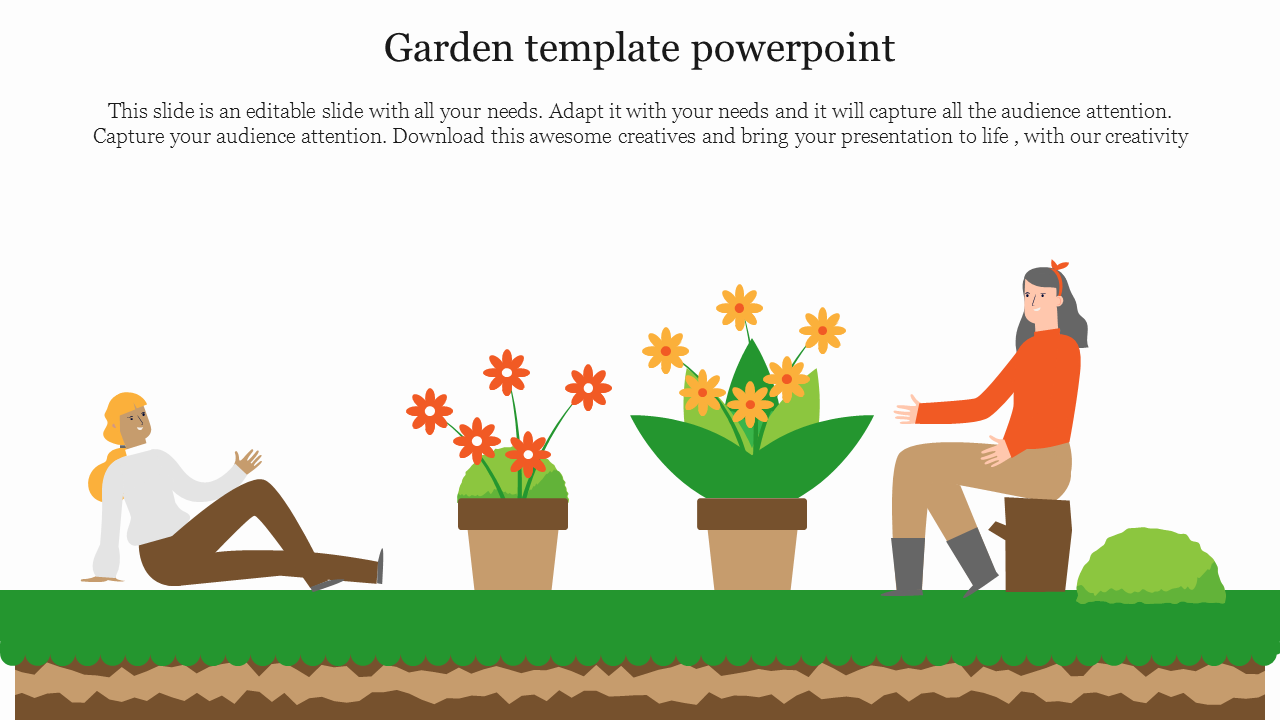 Garden template powerpoint
